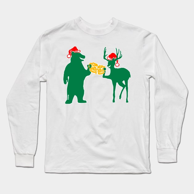 Christmas cheers! 2 Long Sleeve T-Shirt by NewSignCreation